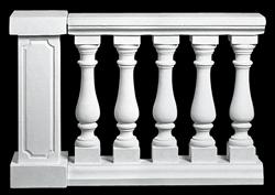 Balustrade "Sammenstøbt"